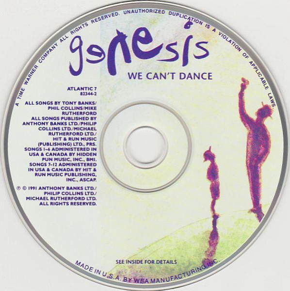 Genesis - We Can't Dance CD 1991