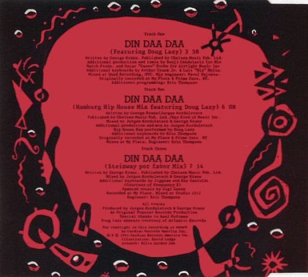 George Kranz - Din Daa Daa CD Single 1991