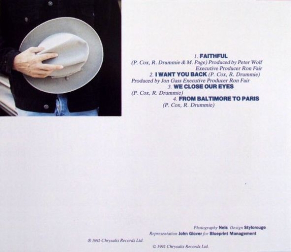 Go West - Faithful CD Single 1992