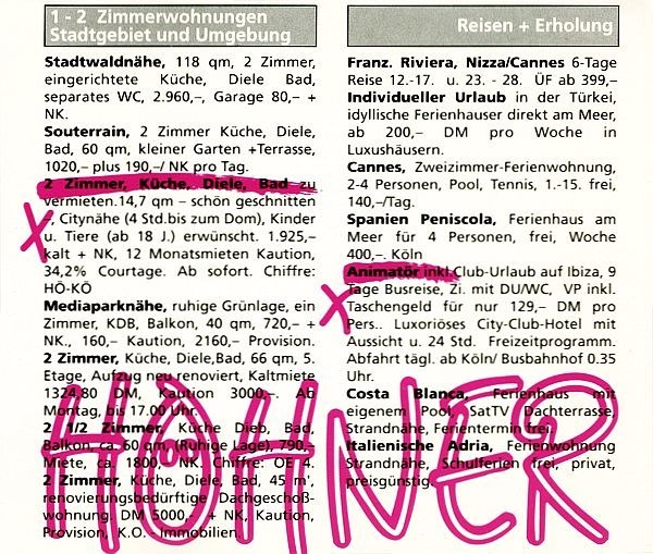 Höhner - 2 Zimmer, Küche, Diele, Bad CD Single 1992