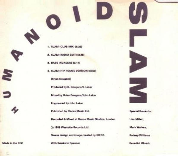 Humanoid - Slam CD Single 1989