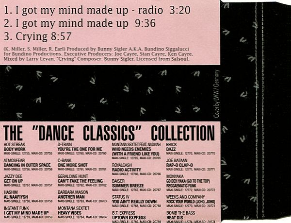 Instant Funk - I Got My Mind Made Up + Crying CD Single 1990