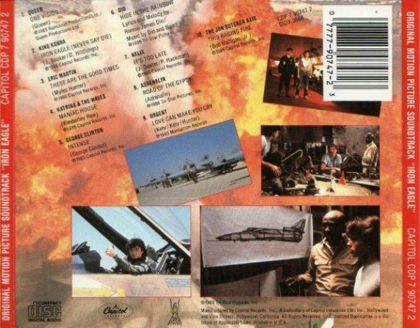 OST - Iron Eagle: Original Motion Picture Soundtrack CD 1986