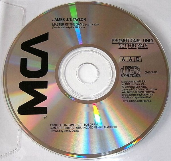J. T. Taylor - Master Of The Game PROMO CD Single 1989