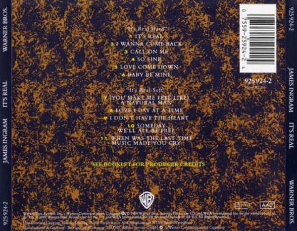James Ingram - It's Real CD 1989