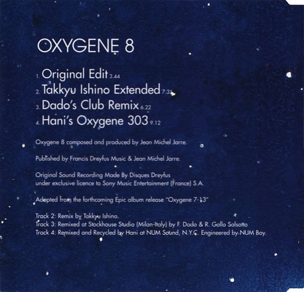 Jean-Michel Jarre - Oxygene 8 CD Single 1997