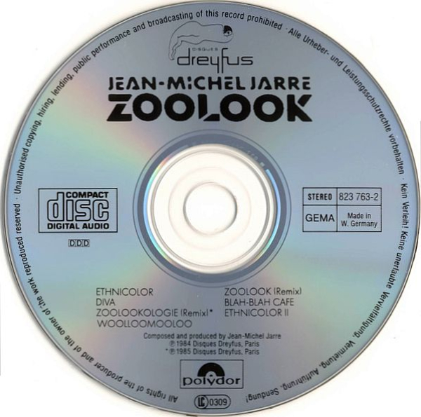 Jean-Michel Jarre - Zoolook CD 1985 1988