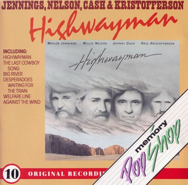 Waylon Jennings, Willie Nelson, Johnny Cash, Kris Kristofferson - Highwayman CD 1985 1988
