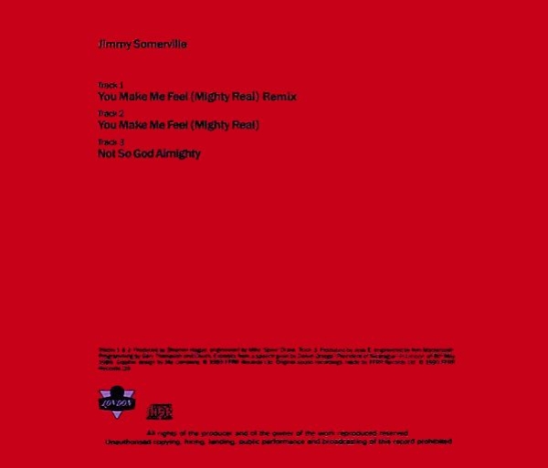 Jimmy Somerville - You Make Me Feel (Mighty Real) (Remix) CD Single 1990