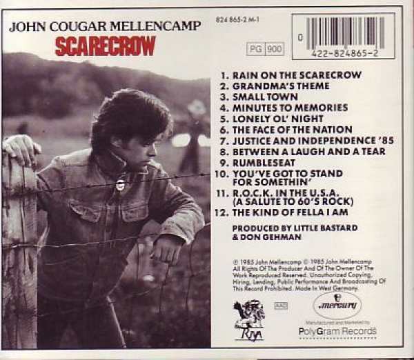 John Cougar Mellencamp - Scarecrow CD 1985 1988