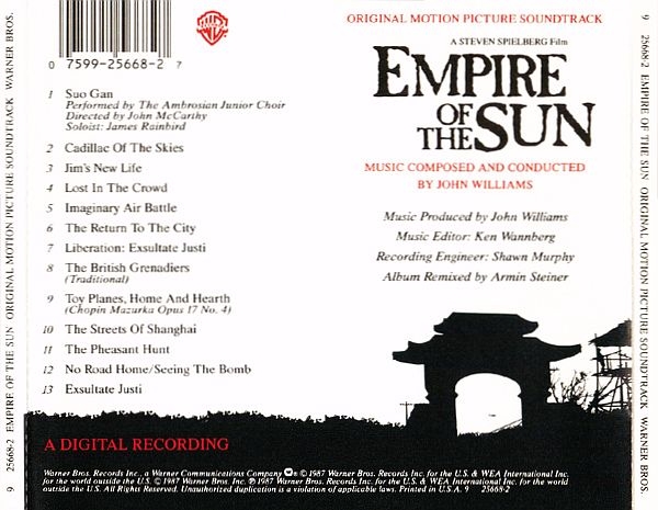 OST - Empire Of The Sun: Original Motion Picture Soundtrack CD 1987 1999