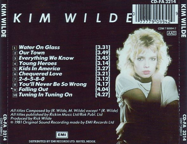 Kim Wilde - Kim Wilde (Same) CD 1981 1994