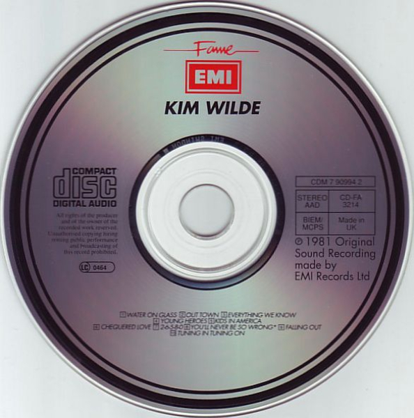 Kim Wilde - Kim Wilde (Same) CD 1981 1994