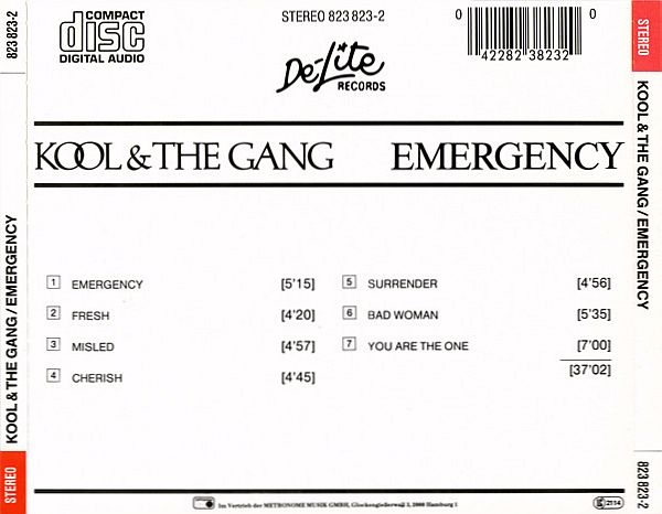 Kool & the Gang - Emergency CD 1984