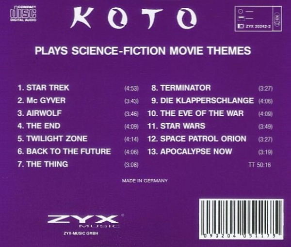 Koto - ...Plays Science-Fiction Movie Themes CD 1993