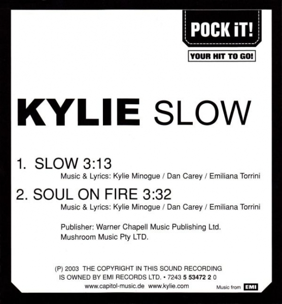 Kylie Minogue - Slow 3 INCH CD Single 2003