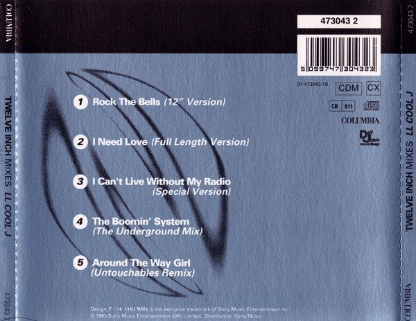 LL Cool J - Twelve Inch Mixes CD 1993