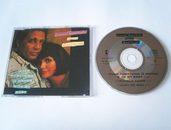 Linda Ronstadt feat. Aaron Neville - When Something Is Wrong With My Baby CD Single 1989