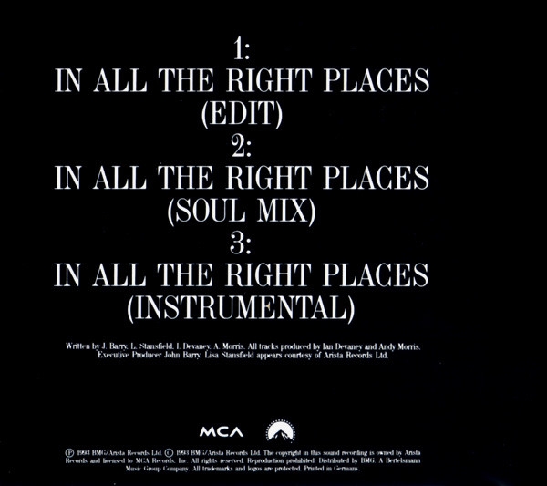 Lisa Stansfield - In All The Right Places CD Single 1993