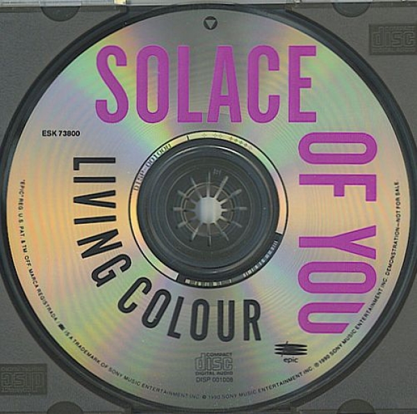 Living Colour - Solace Of You PROMO CD Single 1990