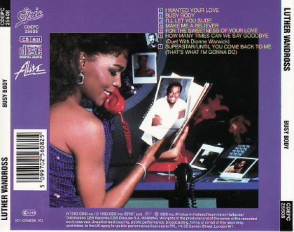 Luther Vandross - Busy Body CD 1983 1986