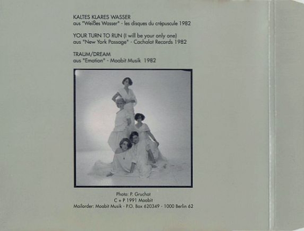 Malaria! - Kaltes Klares Wasser CD Single 1991