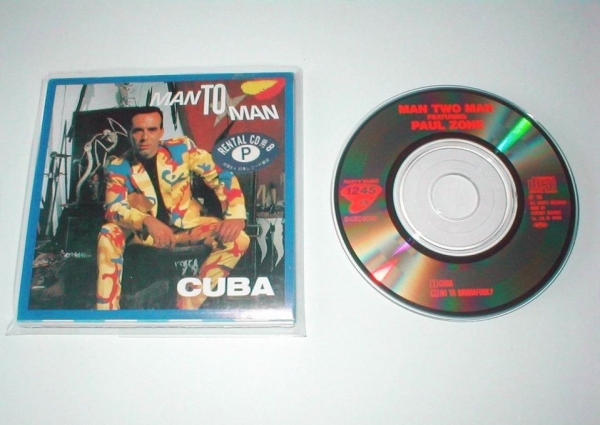Man 2 Man featuring Paul Zone - Cuba + Do Ya Wanna Funk? 3 INCH CD Single 1989