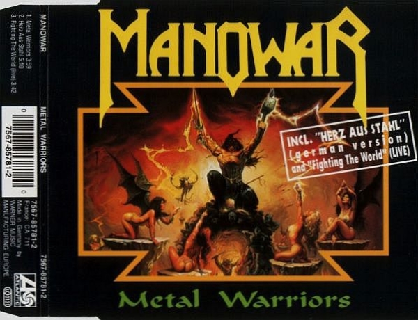 Manowar - Metal Warriors CD Single 1992