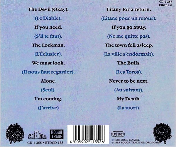 Marc Almond - Jacques CD 1989