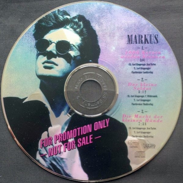 Markus - 1000 Kerzen Werden Brennen PROMO PICTURE CD Single 1992