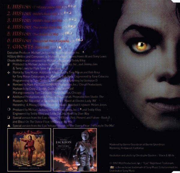Michael Jackson - History + Ghosts CD Single 1997