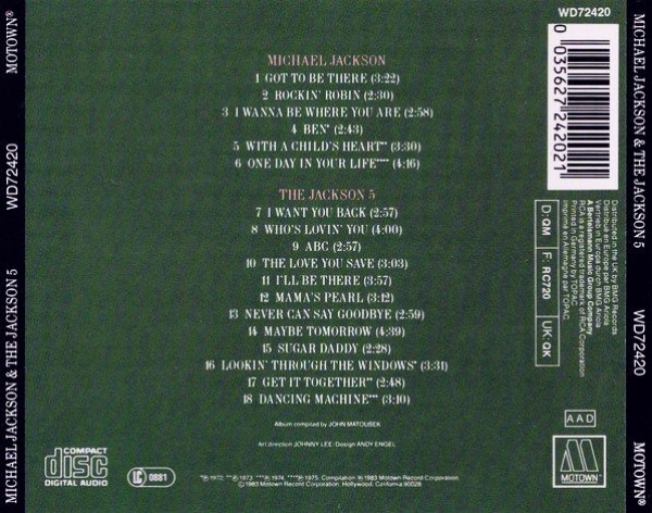 Michael Jackson and The Jackson 5 - 18 Greatest Hits CD 1983 1988