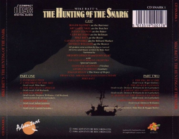 Mike Batt - The Hunting Of The Snark CD 1986