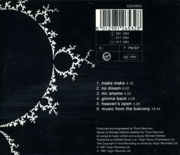 Mike Oldfield - Heaven's Open CD 1991