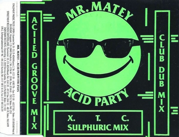 Mr. Matey - Acid Party CD Single 1989