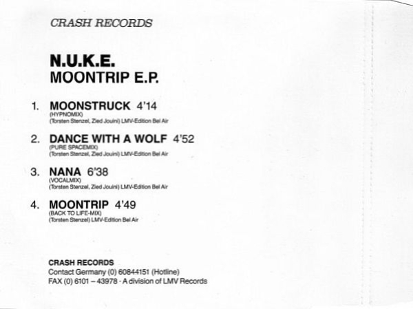 N.U.K.E. - Moontrip E.P. CD Single 1992
