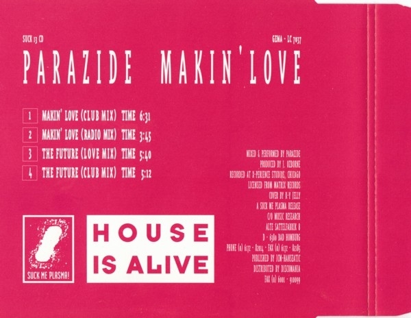 Parazide - Makin' Love CD Single 1992