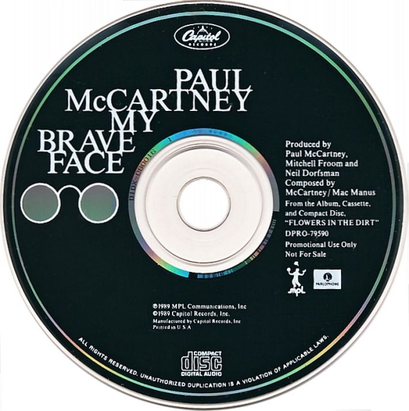 Paul McCartney - My Brave Face PROMO CD Single 1989