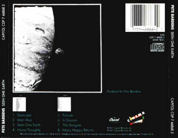 Pete Bardens - Seen One Earth CD 1987
