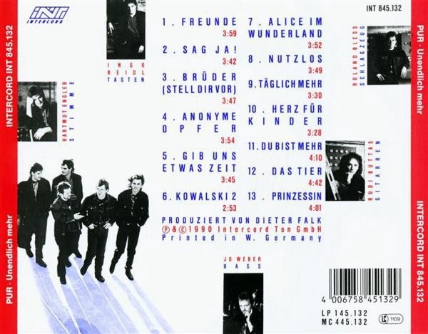 Pur - Unendlich Mehr CD 1990