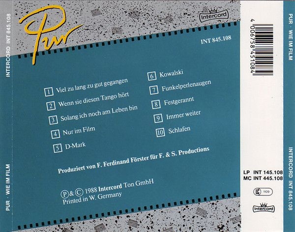 Pur - Wie Im Film CD 1988