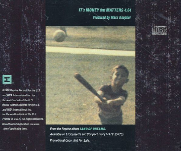 Randy Newman - It's Money That Matters PROMO CD Single 1988