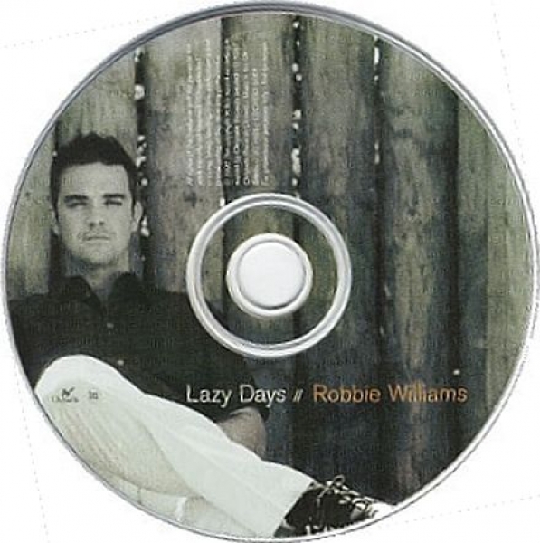 Robbie Williams - Lazy Days PROMO PICTURE CD Single 1997
