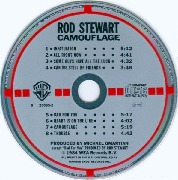 Rod Stewart - Camouflage TARGET CD 1984