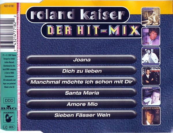 Roland Kaiser - Der Hit-Mix CD Single 1997