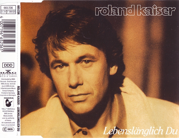Roland Kaiser - Lebenslänglich Du CD Single 1992