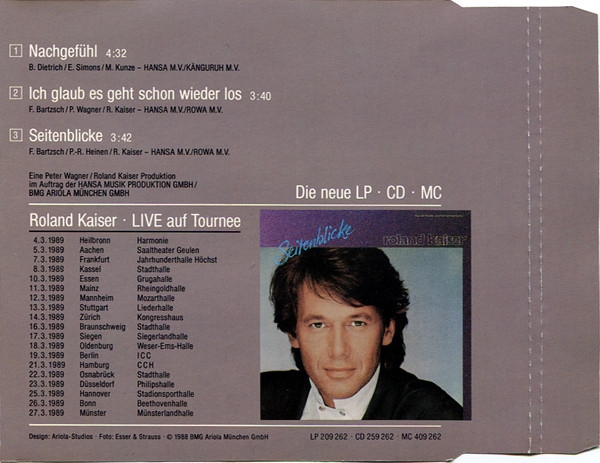 Roland Kaiser - Nachgefühl CD Single 1988