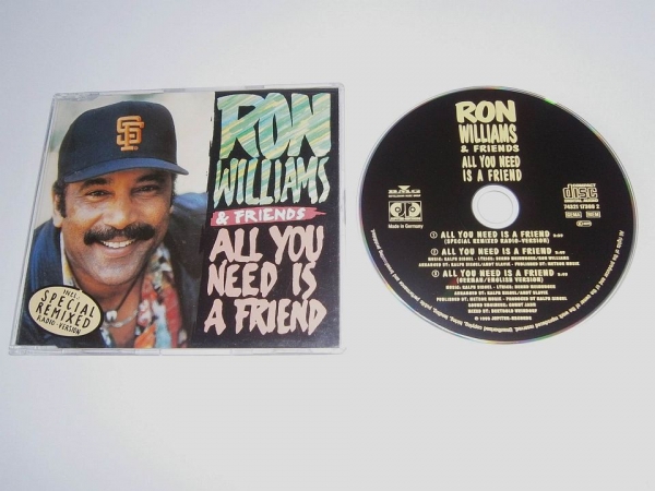 Ron Williams & Friends - All You Need Is A Friend CD Single 1993