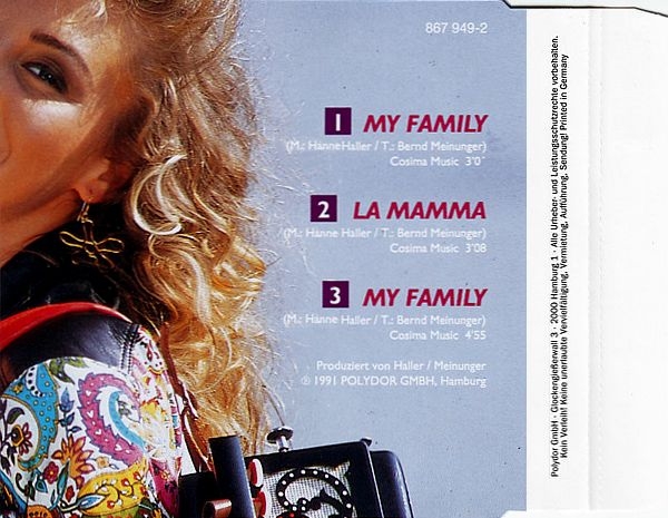 Rosanna Rocci - My Family CD Single 1991