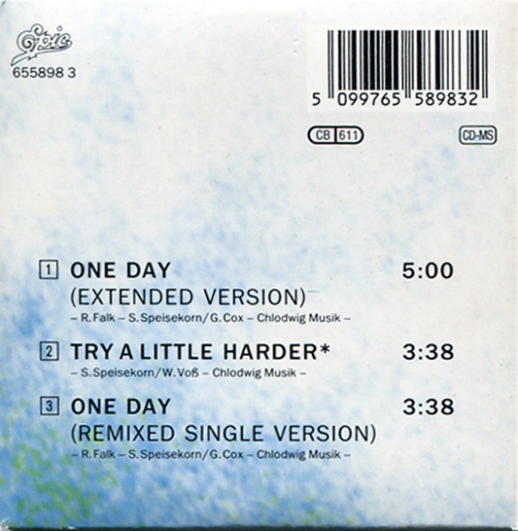 Sabine Sabine - One Day 3 INCH CD Single 1990